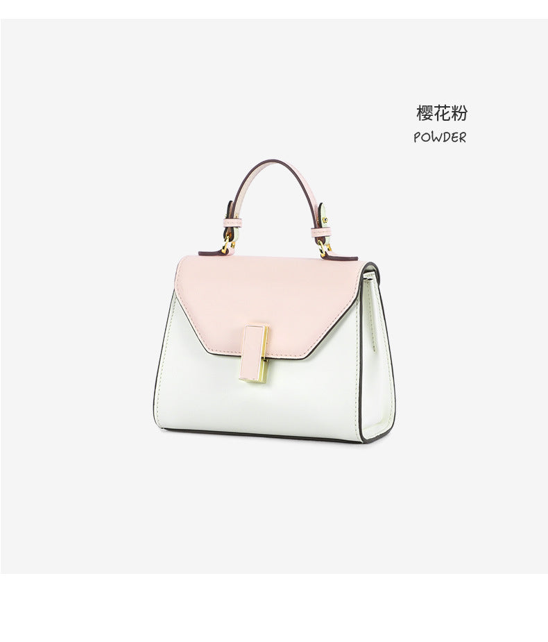 2024New Kelly Bag Yao Chen Same Style Single Shoulder Crossbody Handbag Small Square Bag European and American Fashion Casual Women's Bag
