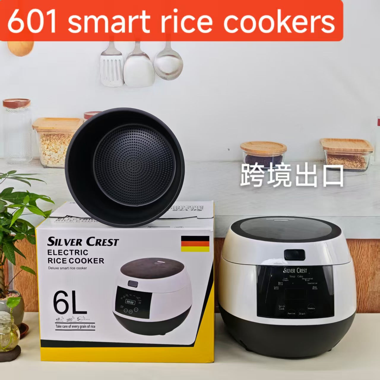 5LRicecooker English Rice Cooker5L Home Smart Reservation Factory Direct Sale Aluminum Alloy Inner Tank