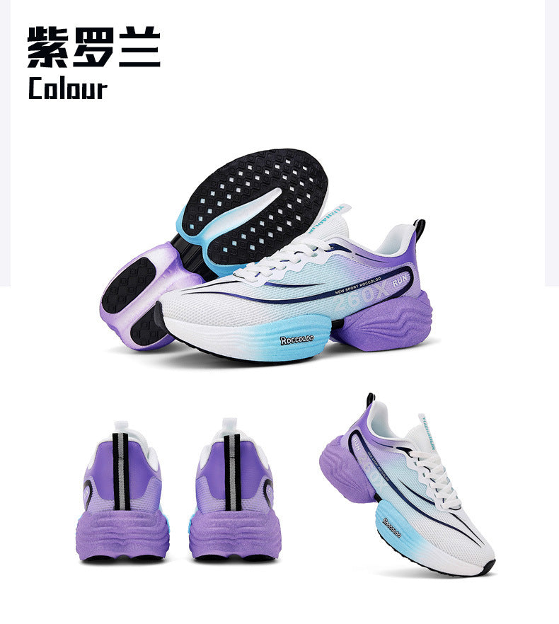 2025New Carbon Plate Anti-Slip Soft Sole Sports Shoes Dropshipping Couple Mesh Breathable Racing Running Shoes