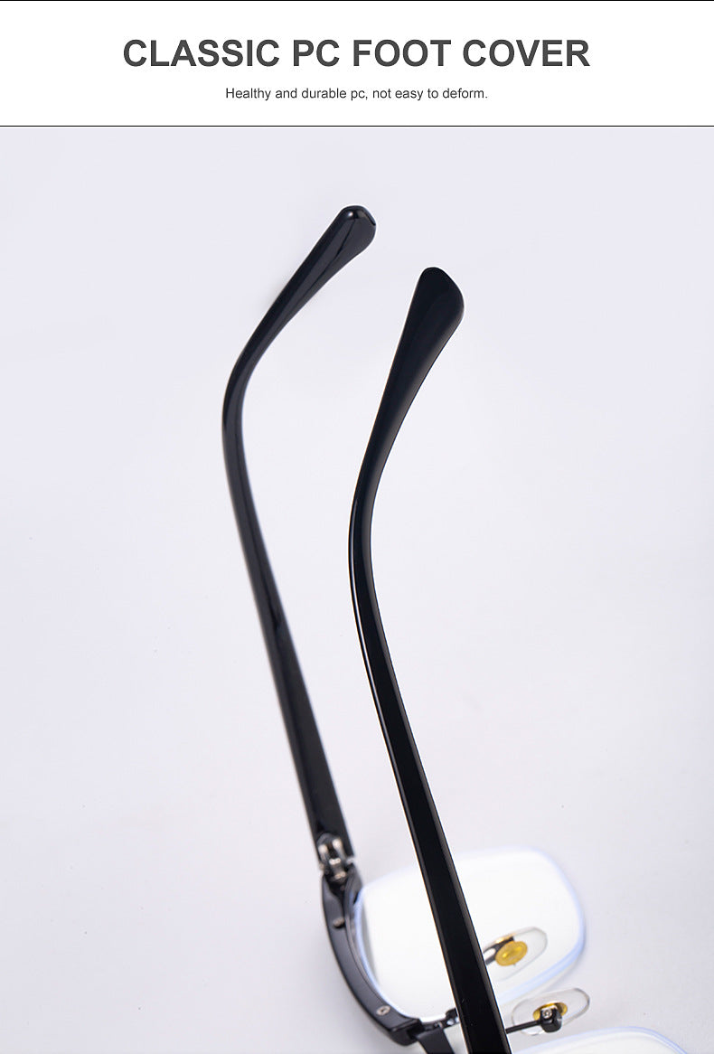 Tom Hardy's Legend of the Underground Half-Frame Glasses Frame High-End Blue Light Blocking Optical Glasses Internet Celebrity Style