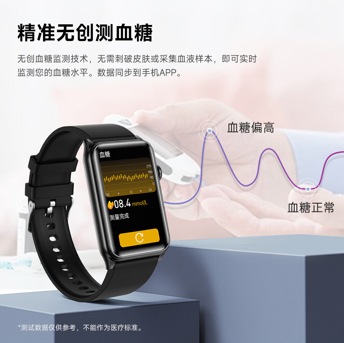 GE50Smart bracelet health monitoring blood sugar HRV Micro Physical Examination ECG ECG G50Flashlight Smart Watch
