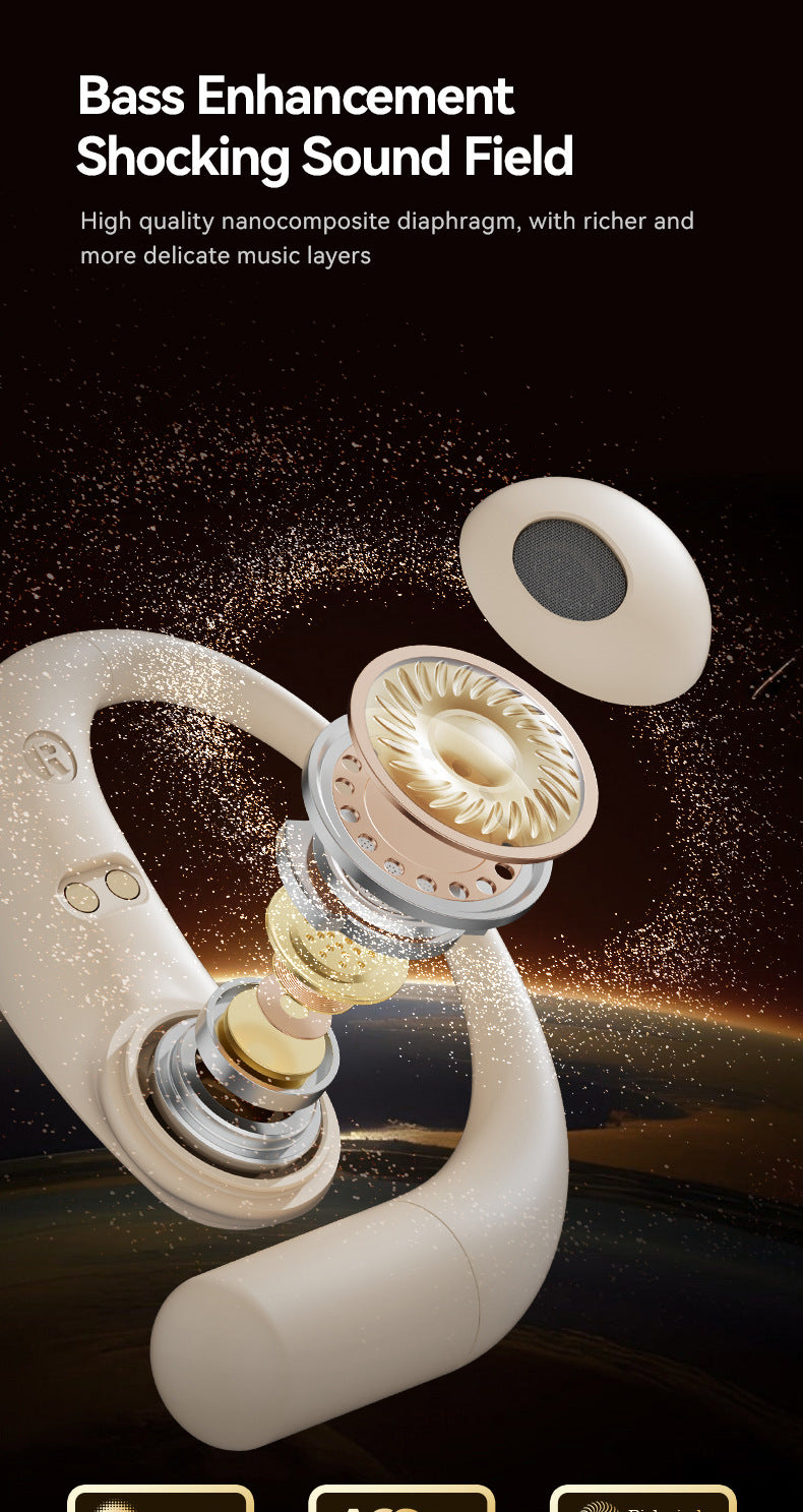 2025Popular M122New AI Translation Private Model Noise Cancelling Ultra-Long Battery Life Over-Ear Wireless Bluetooth Earphones