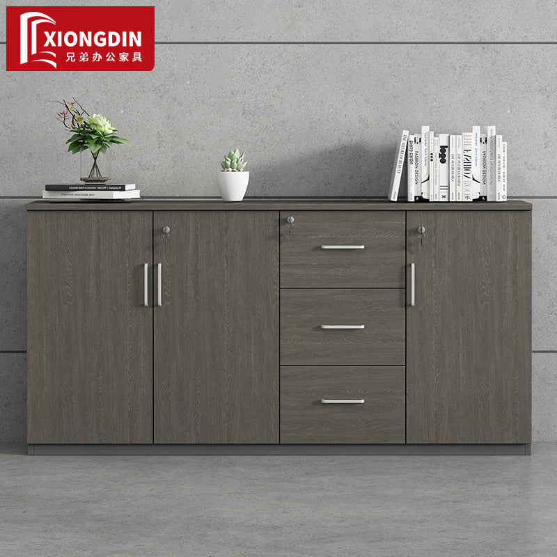 File Cabinet Data Cabinet Low Cabinet Wooden Lockable Archive Cabinet Small Office Storage Side Cabinet Partition Cabinet