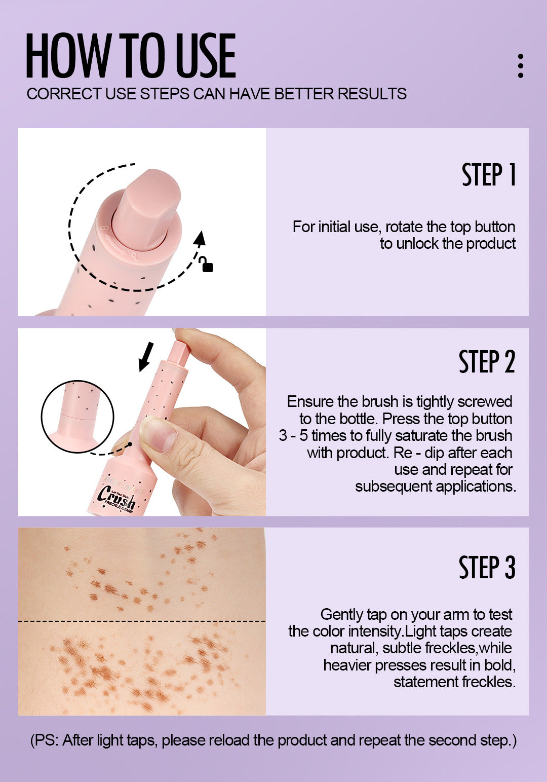 New Natural Simulated Freckle Pen Waterproof Sweatproof Quick-Drying Freckle Stamp Pen Makeup Pen Wholesale