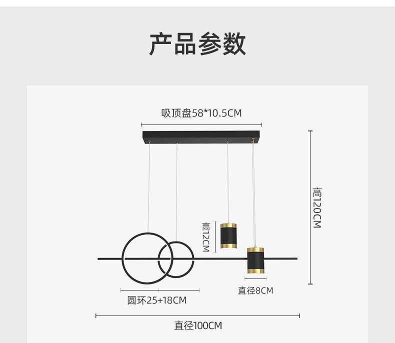 Restaurant Pendant Light Luxury Lighting Modern Minimalist Dining Room Table Bar Nordic Minimalist Pendant Creative Designer