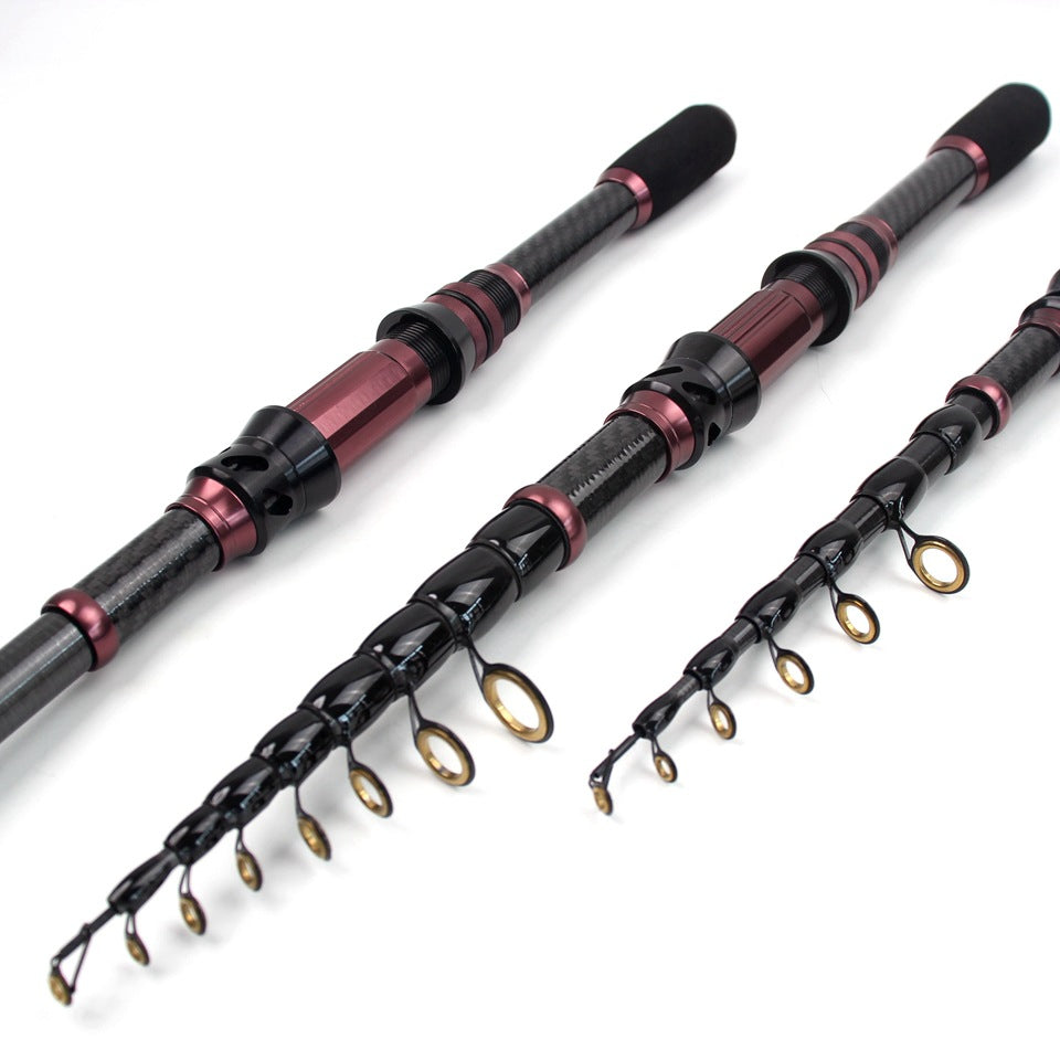New Ultra Short Sea Rod Carbon High Quality Portable Fishing Rod Retractable Lure Casting Rod Fishing Gear Manufacturer Wholesale