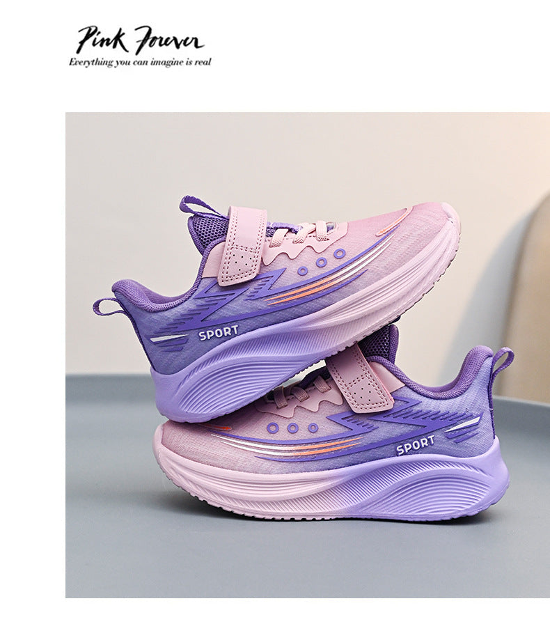 2025Spring New Children's Shoes for Big Kids Lightweight Breathable Boys' Sports Shoes Children's Casual Versatile Girls' Running Shoes