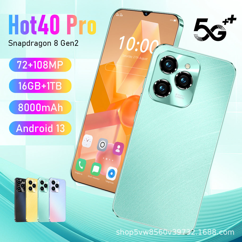 Best-selling in stock Hot40Pro All-in-One Machine16+1T Large Memory Smartphone Source Manufacturer Wholesale