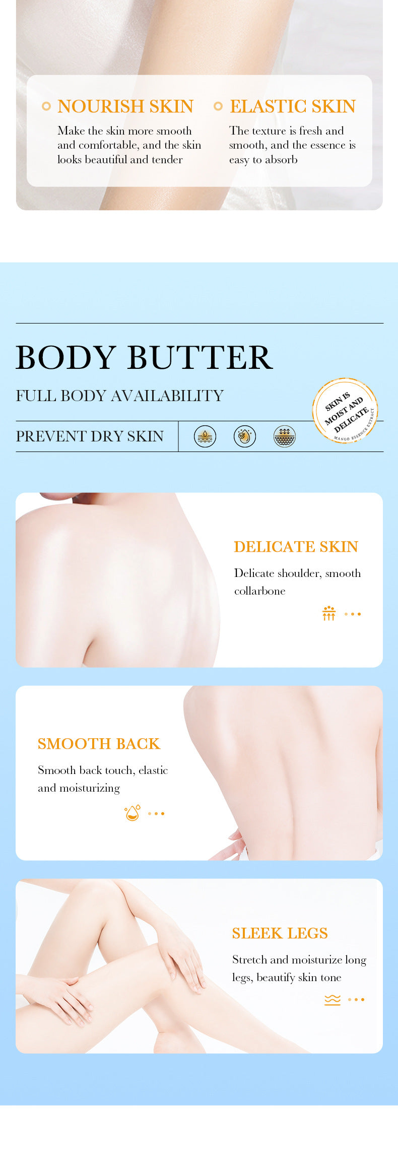 Full English Plant Body Lotion SADOER Avocado Moisturizing Rose Butter Body Lotion  Wholesale