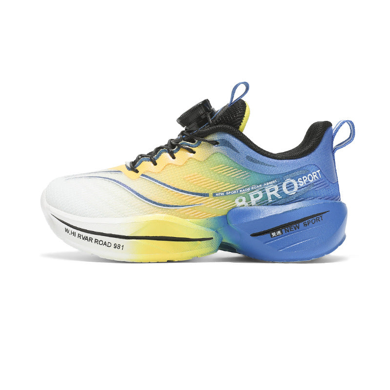 Red Rabbit8pro Rotating Button Children's Shoes Lightweight Shock Absorption Rebound Non-Slip Running Shoes Boys and Girls Students Physical Test Sports Shoes