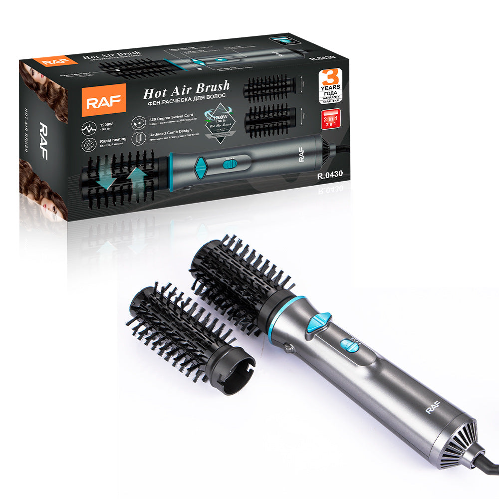 RAF European Standard Curling and Straightening Dual-use Hair Styling 2-in-1360°Rotating Hot Air Comb Automatic Curling Hot Air