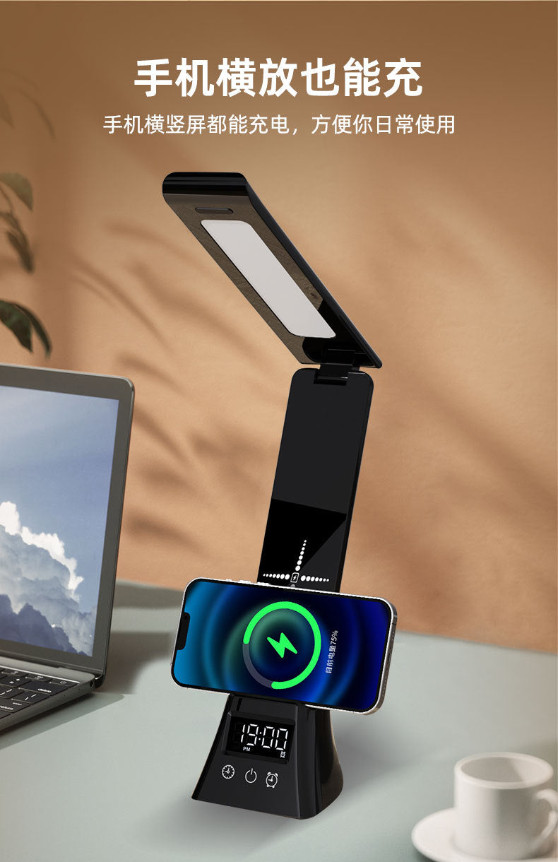 New Smart Wireless Charging Desk Lamp Multi-Functional Folding Creative Atmosphere Lamp Student Reading Special Eye Protection Desk Lamp