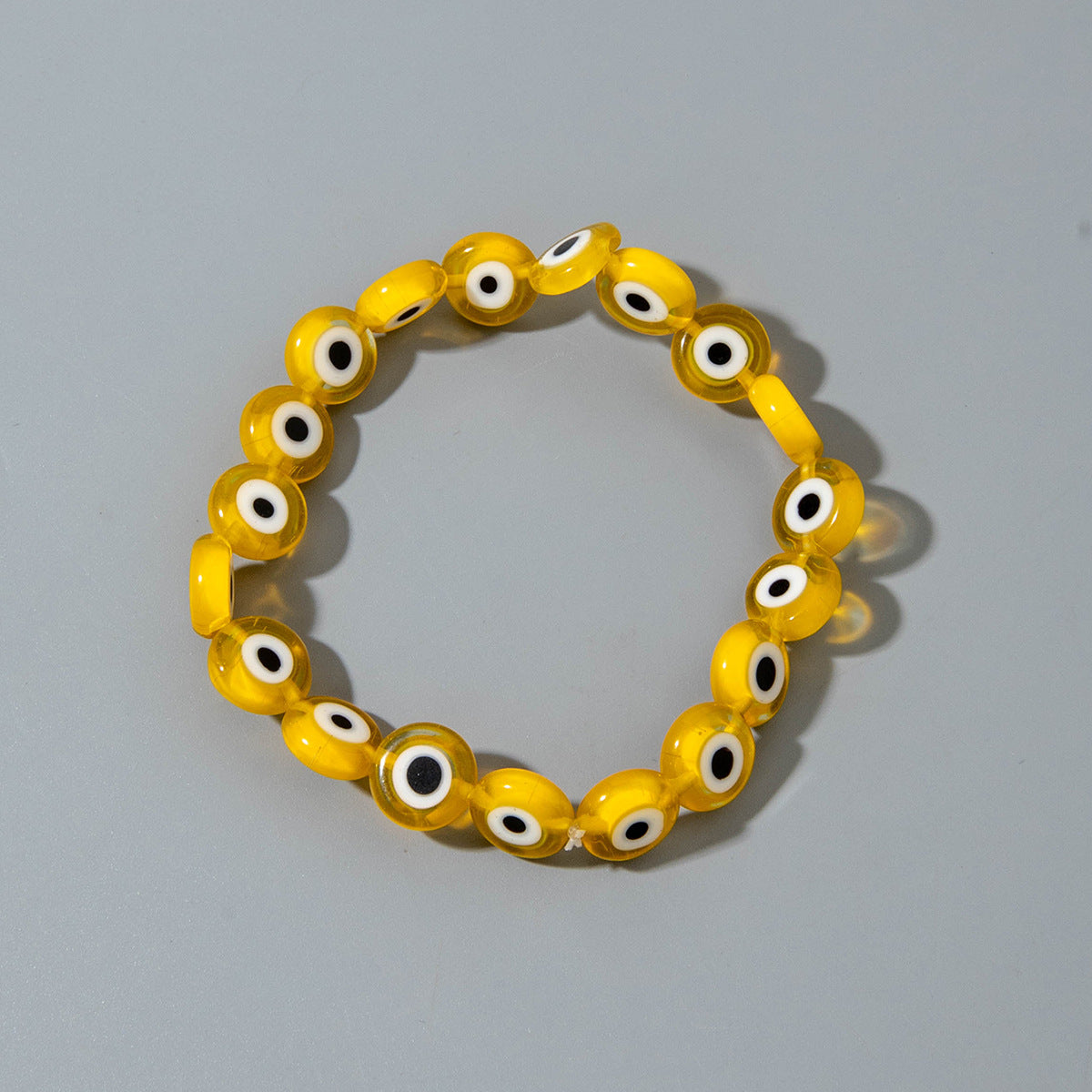 European and American Ornament Bohemian Devil's Eye Beaded Bracelet  Fashionable and Unique Eye Elastic Bracelet Wholesale