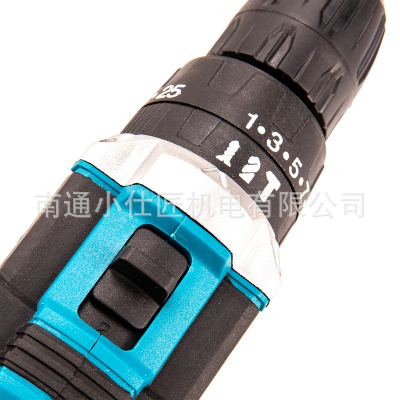 Brushless Lithium Battery Industrial Grade Cordless Drill Dual-Speed Impact Drill Household Multi-Function Electric Screwdriver One Battery One Charger