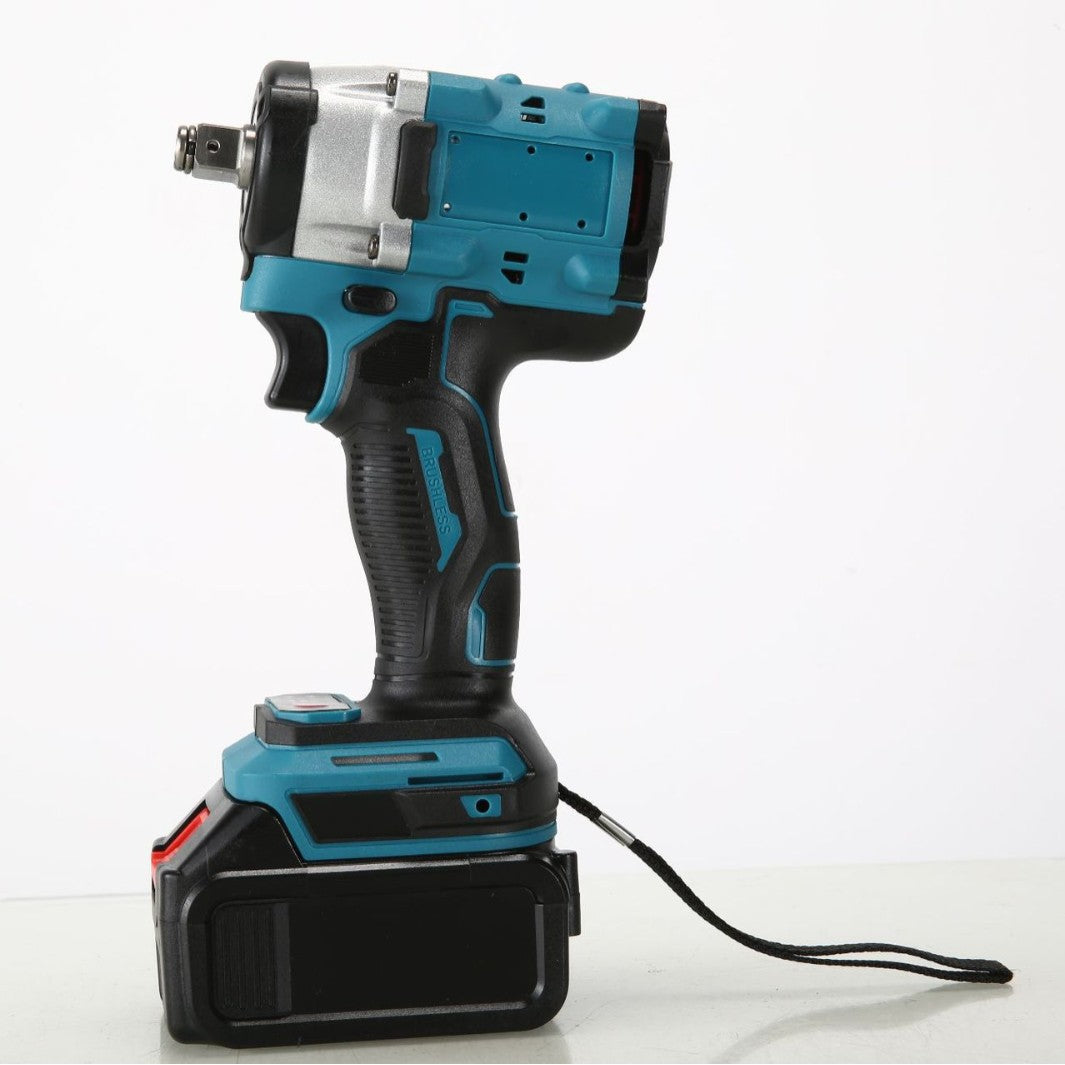 Cordless Electric Tool with Screwdriver Bits, Rechargeable Lithium Battery, High Torque Electric Wrench for Woodworking and Auto Repair