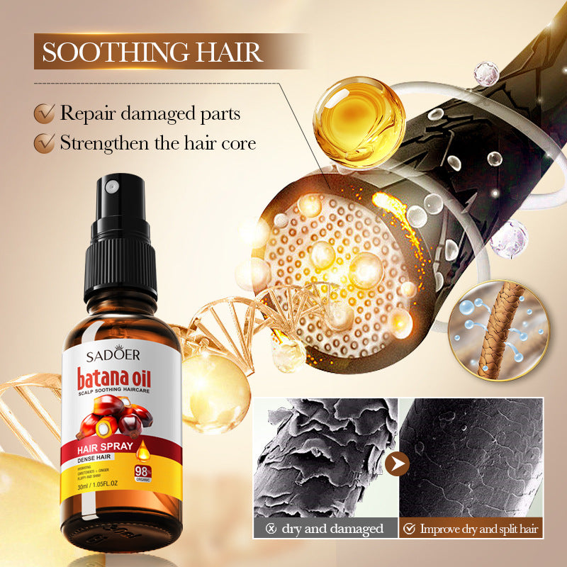 Batahana Hair Care Essential Oil Spray SADOER Soothing and Smooth Hair Conditioner Cross-Border Wholesale