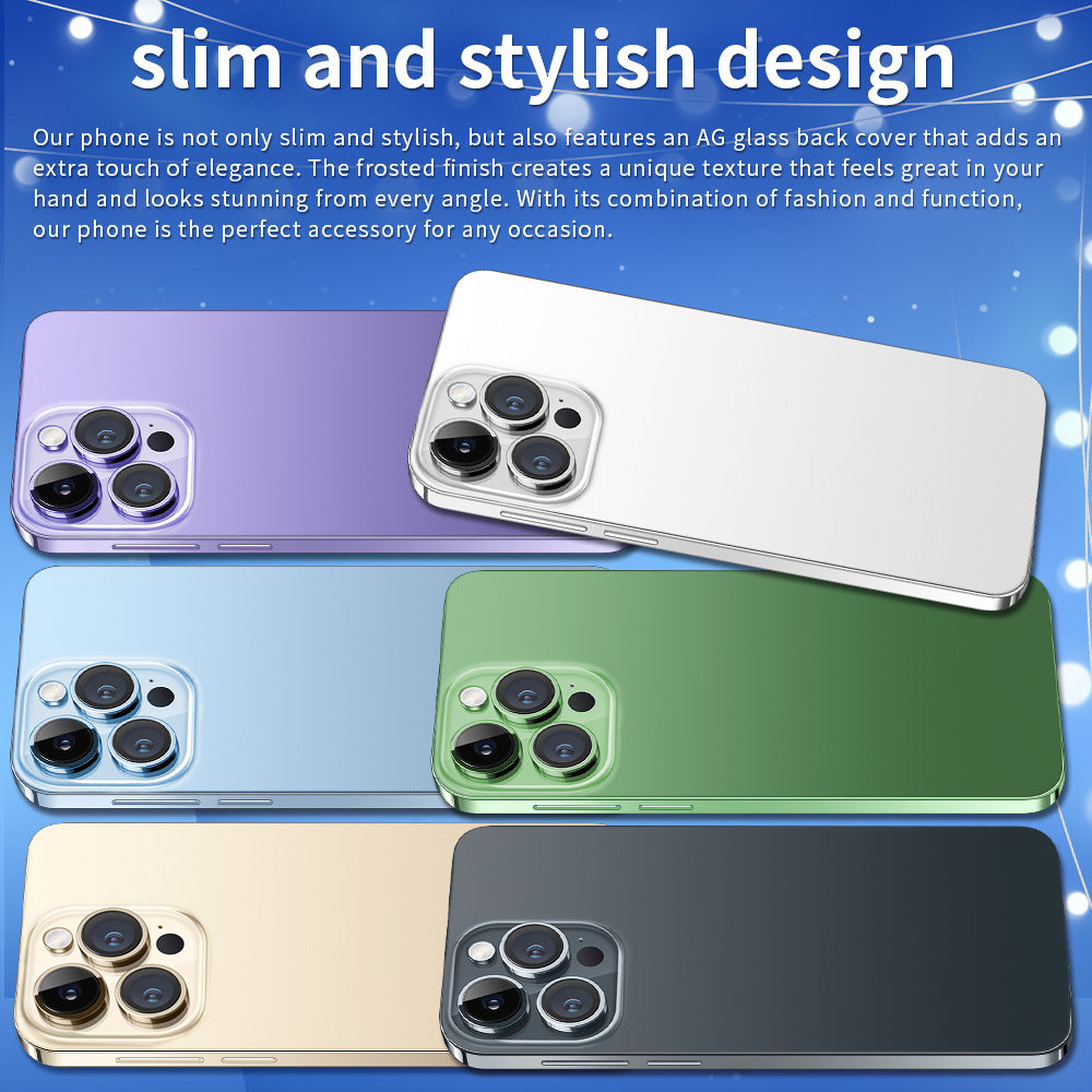 New i15Mobile Phone Overseas Mobile Phone Android System Straight Board i15ProMAX16+1T Full Screen