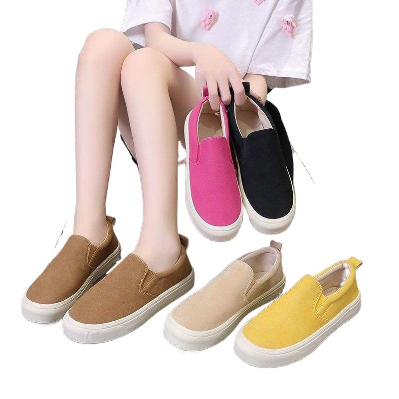 Men's and Women's Lightweight Single Shoes, Women's Spring and Autumn New Soft Sole Non-Slip Slip-On Lazy Shoes, Versatile Loafers