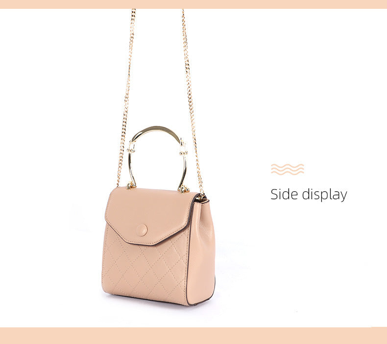 New Fashion Single Shoulder Bag for Women, Large Capacity Small Square Bag, Versatile Chain Handbag, Single Shoulder Crossbody Commuter Bag
