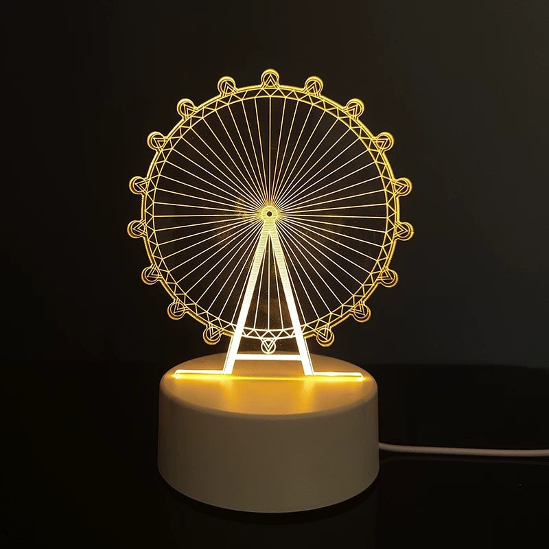 3D Night Light Acrylic Colorful Touch Remote Control Atmosphere Light Wholesale Dropshipping Creative Small Gift Factory