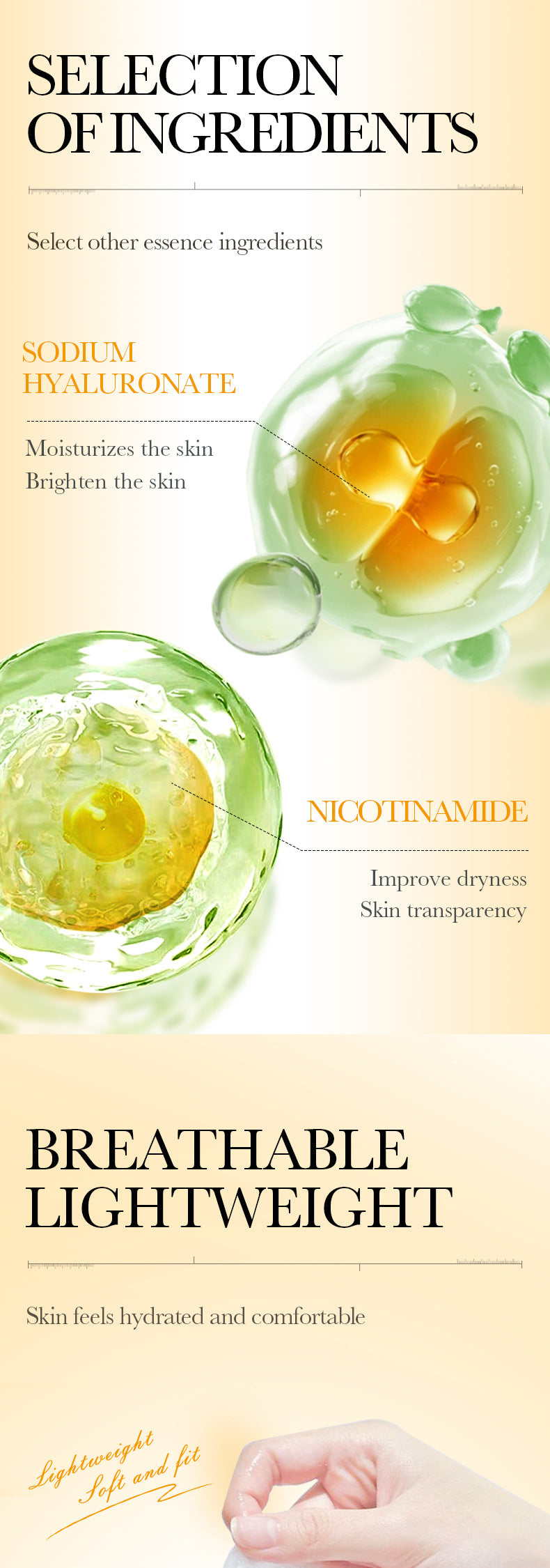 Niacinamide in English VC Facial Mask BIOAOUA Brightening Antioxidant Hydrating Moisturizing Mask  Wholesale