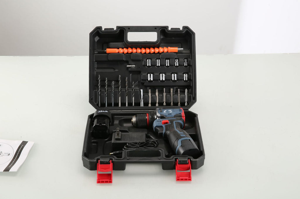 Mini Power Drill Dual-Speed Adjustable Multi-Function Hand Drill Household Brushless Lithium Battery Electric Drill Rechargeable Electric Screwdriver