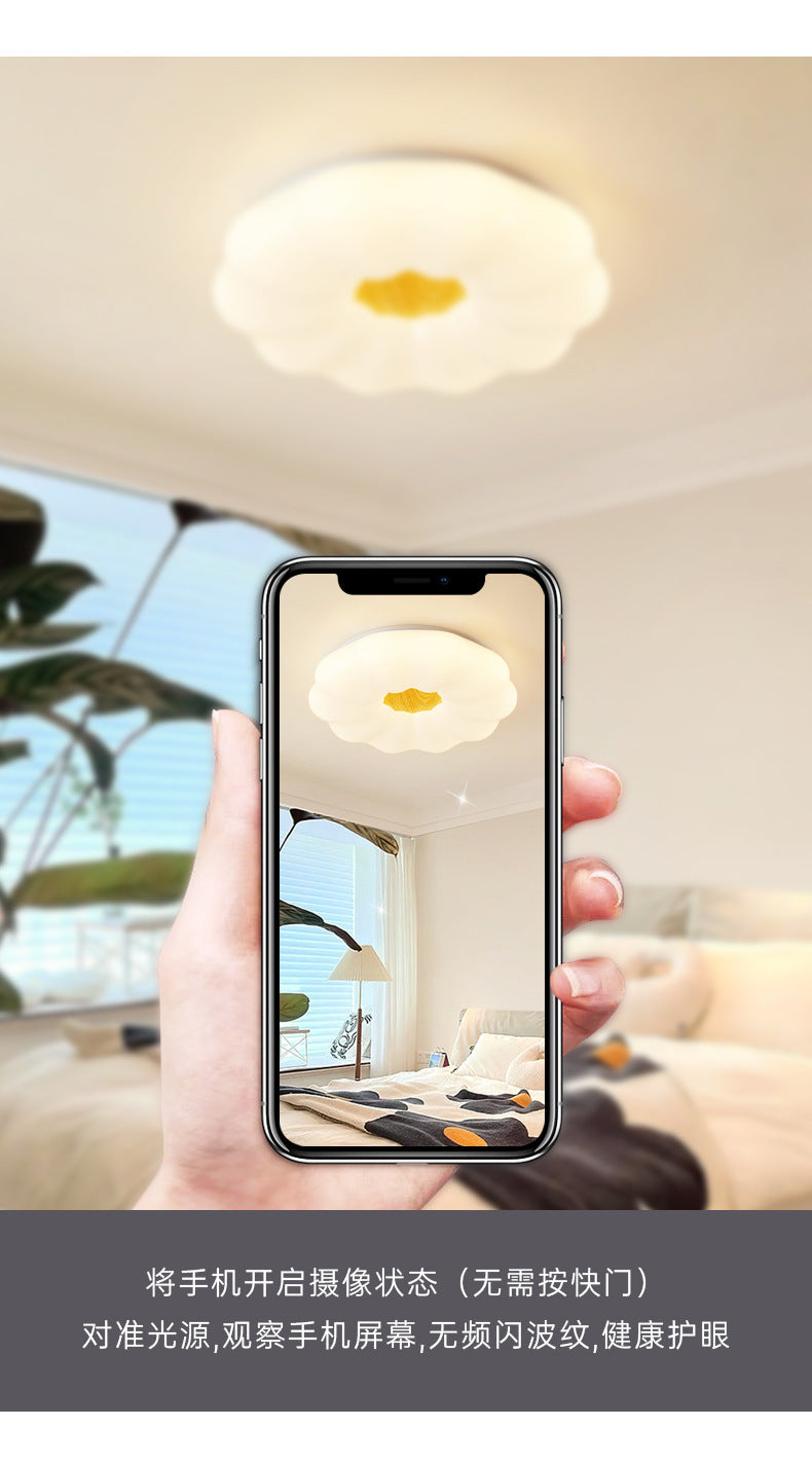 Creative2025New Year's New Warm Minimalist Cream Style Home Bedroom Ceiling Lamp Master Bedroom Lamp Simple Modern