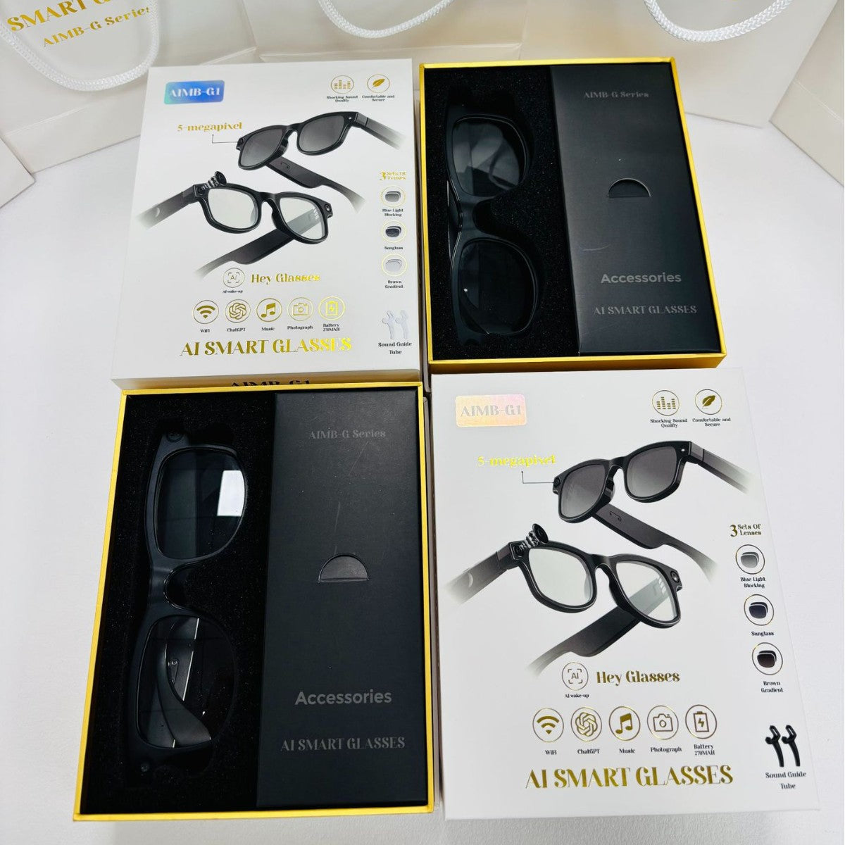 G1Smart Glasses80010000 Pixel Camera Local Storage Audio and Video Recording Function Free Ai Real-Time Translation