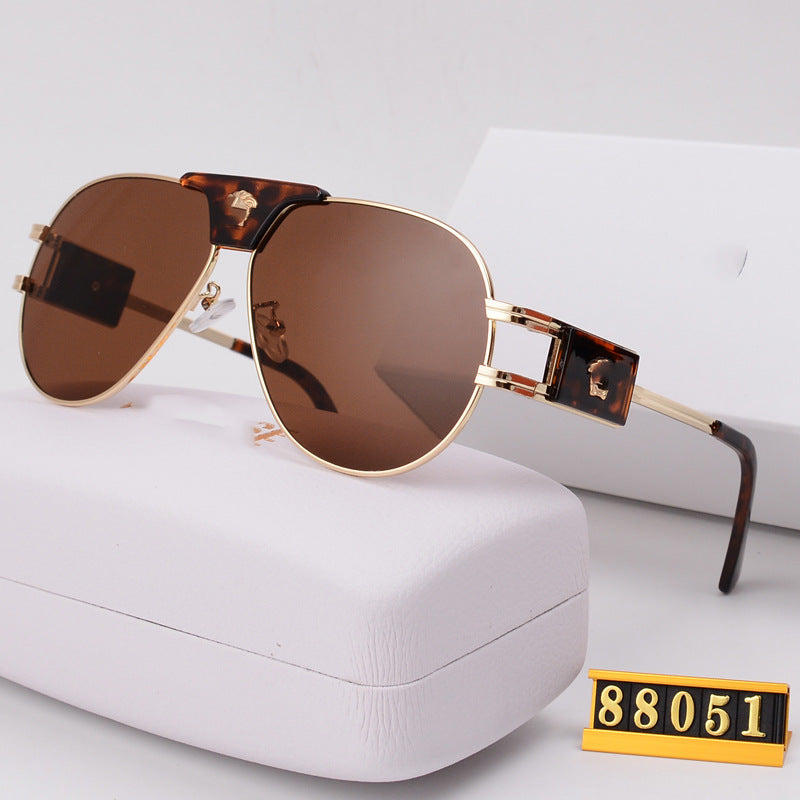 Unisex Toad Sunglasses European and American Style Glasses Beauty Head Sunglasses Internet Celebrity Light Luxury Classic Sunglasses Trendy V88051