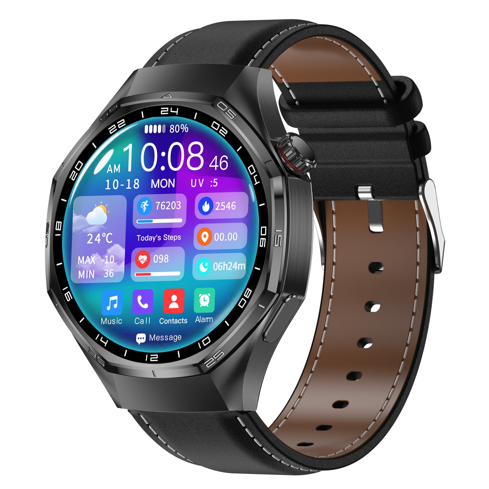 Watch6 Max Smart Watch Bluetooth Call True Heart Rate Step Sleep Blood Pressure Monitoring Message Reminder Exercise