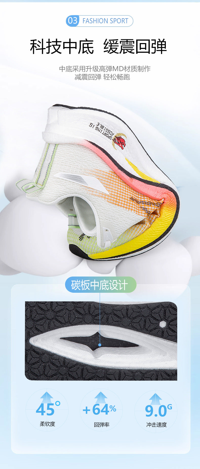 Red Rabbit7pro Breathable Mesh Popcorn Carbon Plate Running Shoes Men and Women Students Sports Sneakers Casual Jogging Shoes