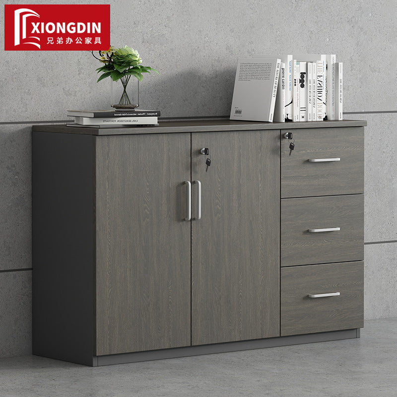 File Cabinet Data Cabinet Low Cabinet Wooden Lockable Archive Cabinet Small Office Storage Side Cabinet Partition Cabinet