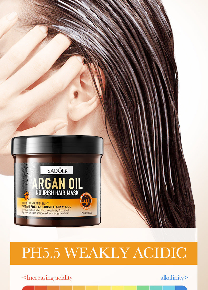 Argan Oil Shampoo500ml SADOER Smooth Anti-Dandruff Refreshing Conditioner Cross-Border Wholesale