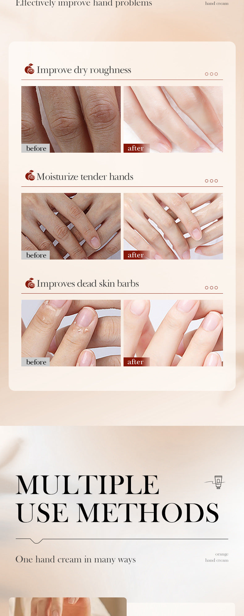 Full English Plant and Fruit Hand Cream FAYANKOU Moisturizing Autumn and Winter Anti-Dry Crack Hand Cream  Foreign Trade Wholesale