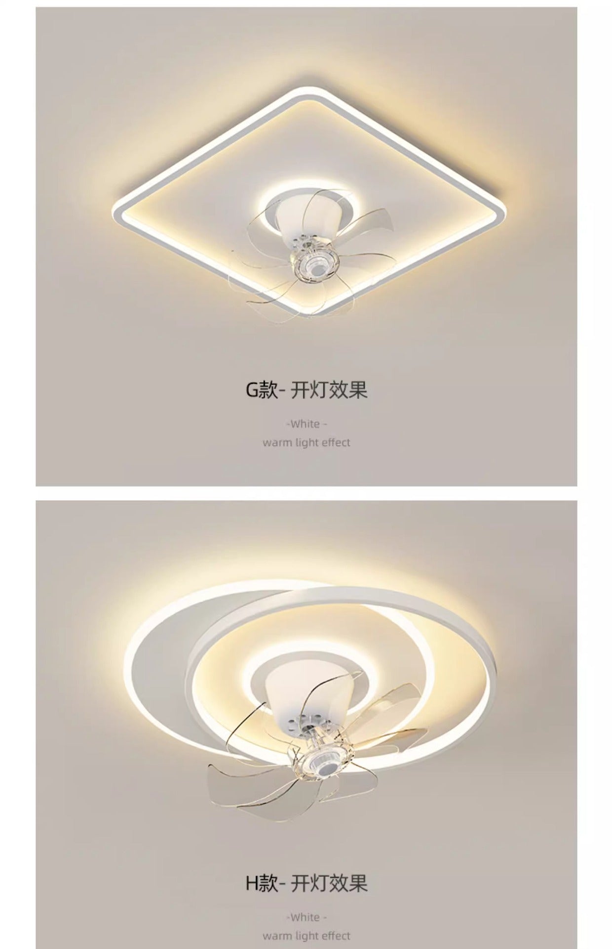 Shaking Head Fan Light Bedroom Ceiling New Ultra-Thin Cloud Light Children's Room Light360Eye Protection Smart Ceiling Fan Light