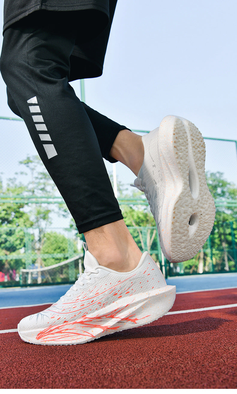 2025New Ultra-Light Shock-Absorbing Soft Sole Sports Shoes for Men and Women, Versatile, Wear-Resistant, Non-Slip, Racing Carbon Plate Running Shoes