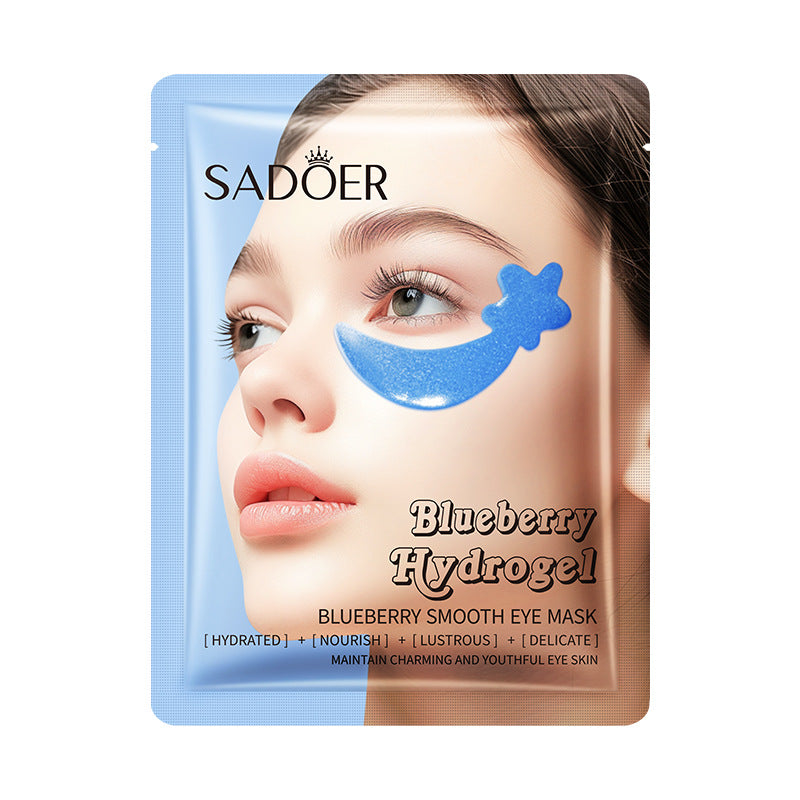 Full English Blueberry Fruit Smooth Eye Mask SADOER Moisturizing and Nourishing Eye Mask Patches  Wholesale
