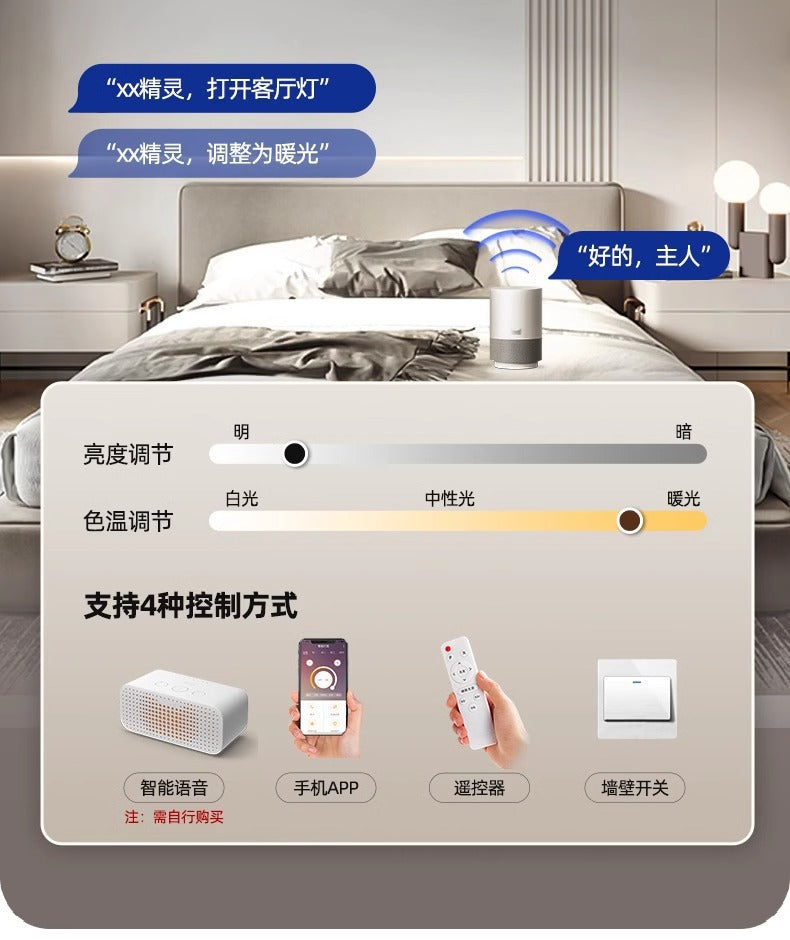 Modern simple light luxury bedroom ceiling light LED Round Eye Protection Study Lamp New Home Smart Room Lamp