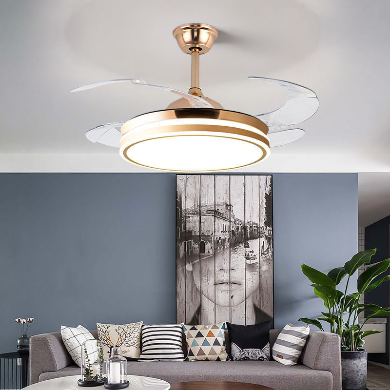 Invisible Fan Light Living Room Integrated Bedroom Light Ceiling Fan Light Strong Wind Home Smart Dining Room Electric Fan Ceiling Light Factory