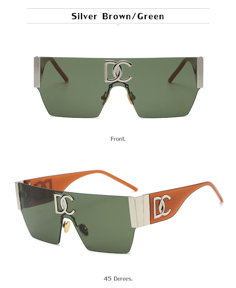 New Outdoor Cycling Sunglasses for Women, High-End Integrated Windproof Frameless Sports Sunglasses