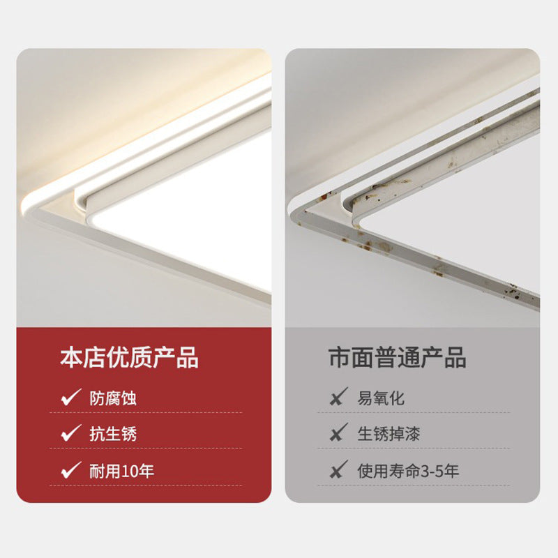 Light Luxury Nordic Ceiling Light for Living Room, Simple Modern Elegant Rectangular Creative Home Hall Master Bedroom Lighting