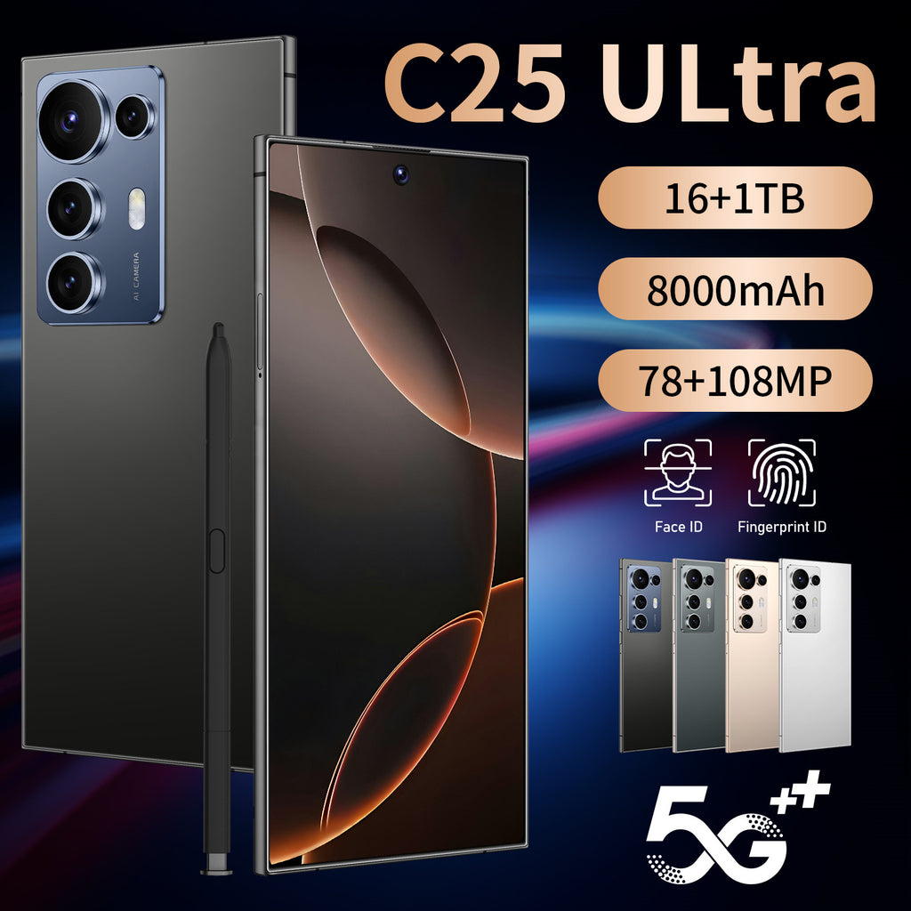 Exclusive Supply C25 Ultra Smartphone7.3Extra-large Screen16+1T Android Phone Factory Price