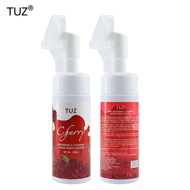 【Exclusive Supply】ANGEALA Green Tea Facial Cleanser Foaming Cleansing Facial Cleanser with Silicone Brush