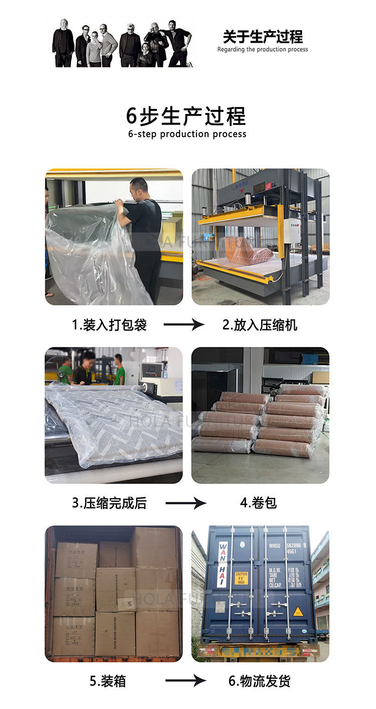 Factory Direct Sales E-commerce Cream Style Bread Fabric Sofa Straight Row Small Apartment Living Room Compression Sofa