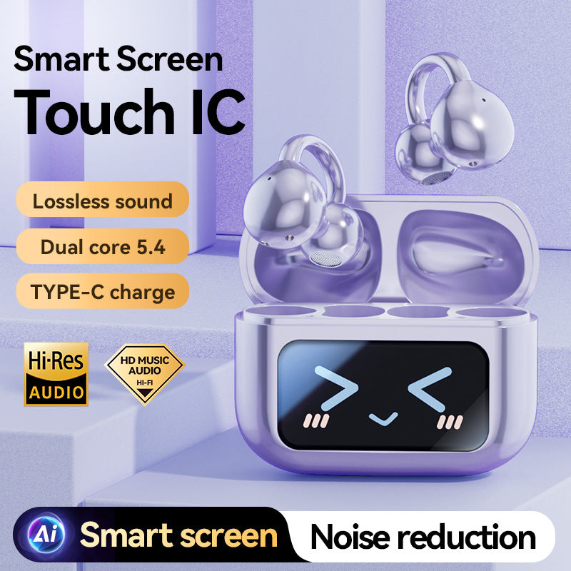 M100Hot-selling Popular Clip-on Touch Smart Color Screen High-Quality Bluetooth Earphones Wholesale from Factory Source