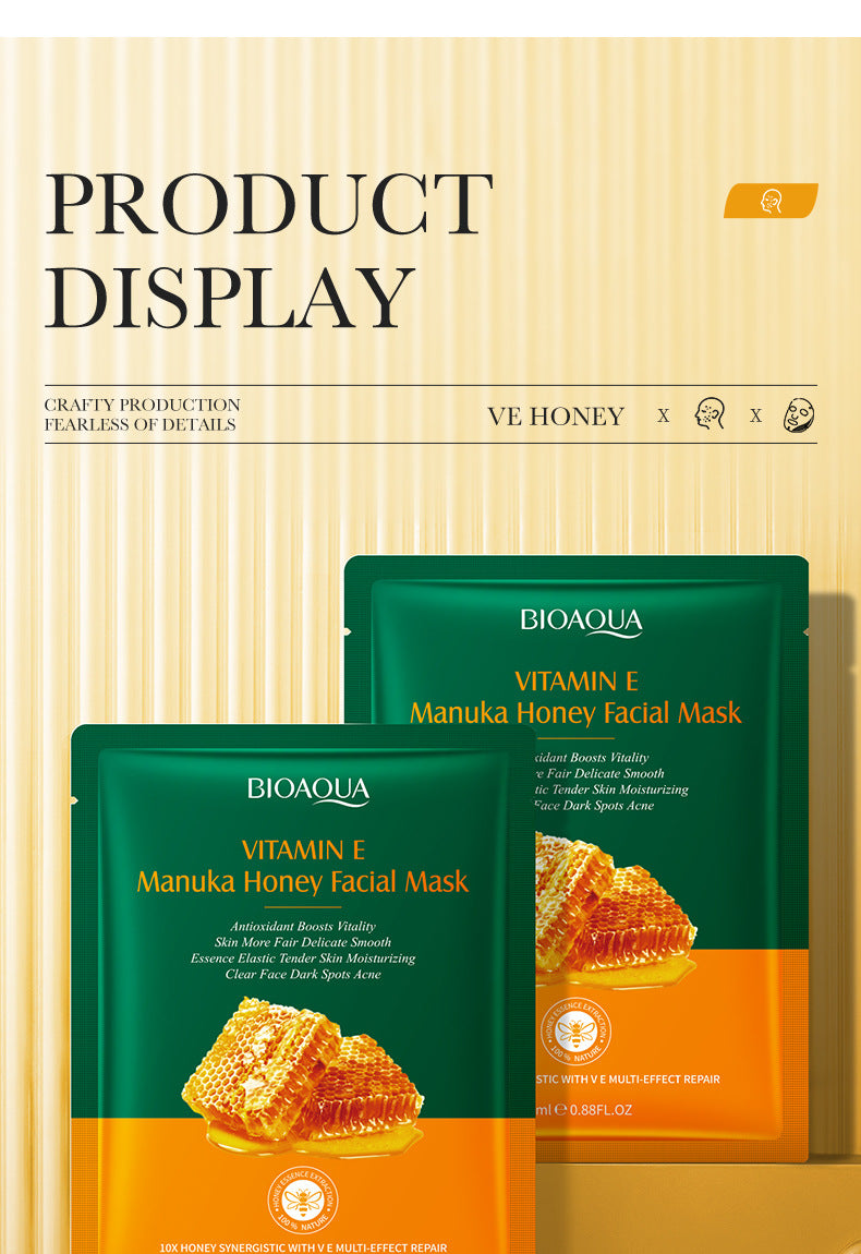 BIOAOUA Vitamin E Honey Mask Hydrating Moisturizing Repairing Brightening Mask Export  Wholesale