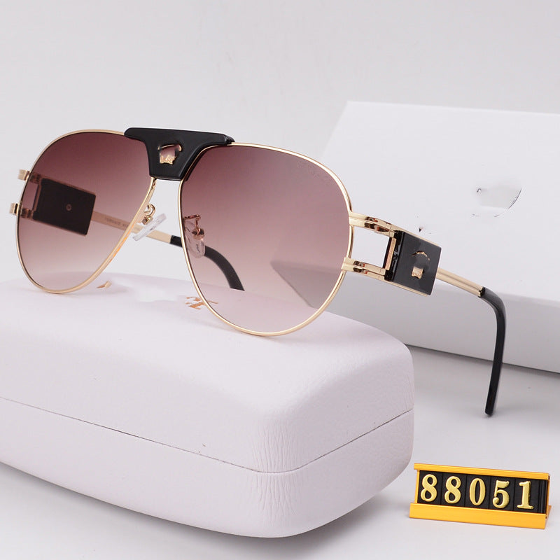 Unisex Toad Sunglasses European and American Style Glasses Beauty Head Sunglasses Internet Celebrity Light Luxury Classic Sunglasses Trendy V88051