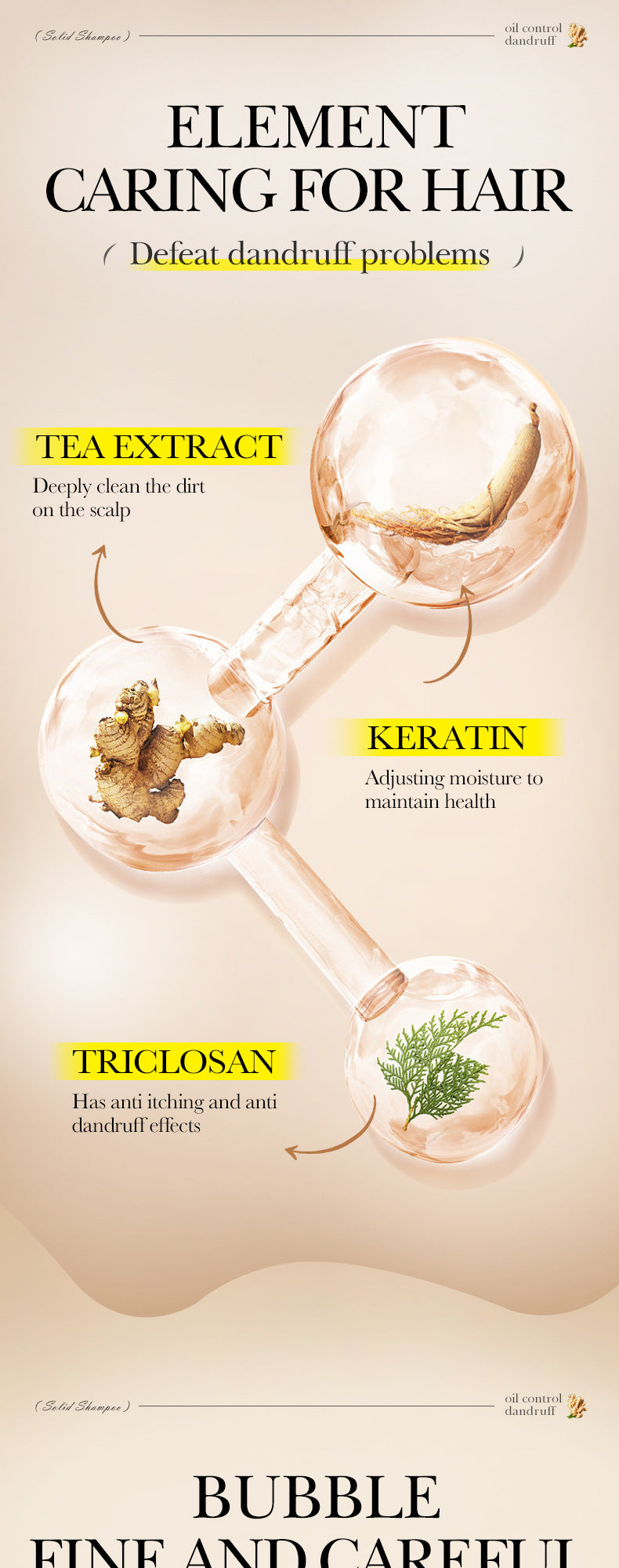 Full English Plant-Based Shampoo Soap60g SADOER Strengthen Hair Roots Deep Clean Hair Soap  Wholesale