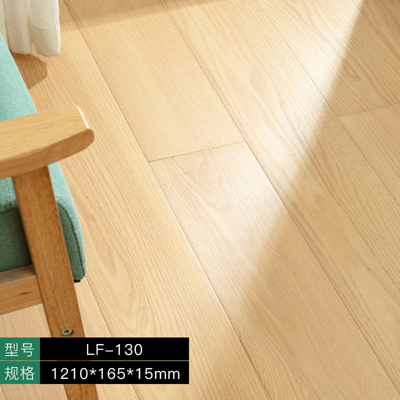 Free home installation with solid wood skirting board included Smooth Skin Feel Lacquer Flooring New Three-Layer Solid Core Real Wood Oak Flooring