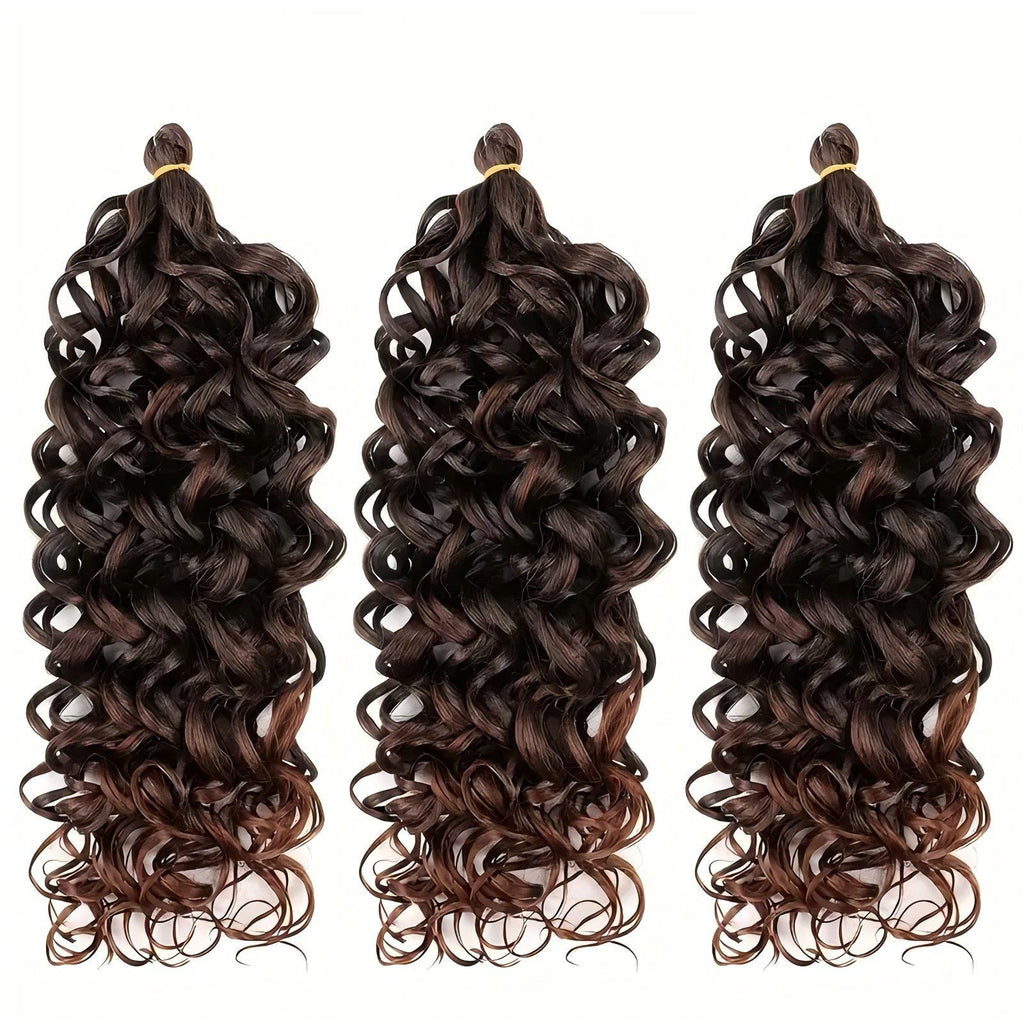 European and American Style Wig Hawaiian Curl Crochet Hair Hawaii Ocean Wave Braiding Hair20in90g